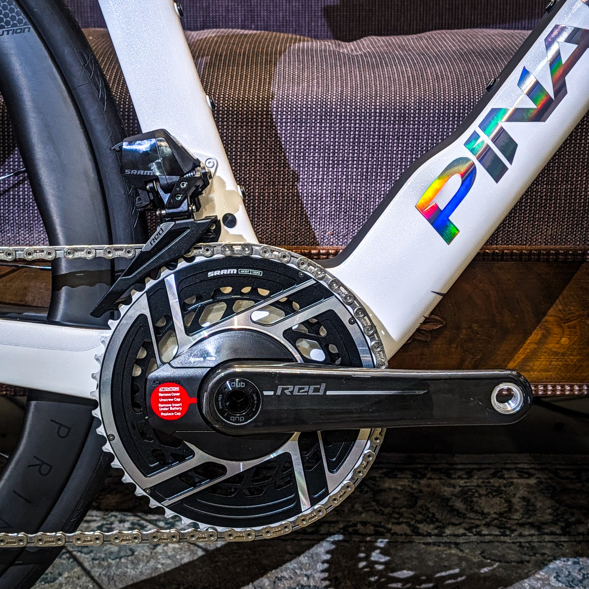 Pinarello Dogma F - Phantom Ice - Sram Red AXS / Princeton CarbonWorks PEAK