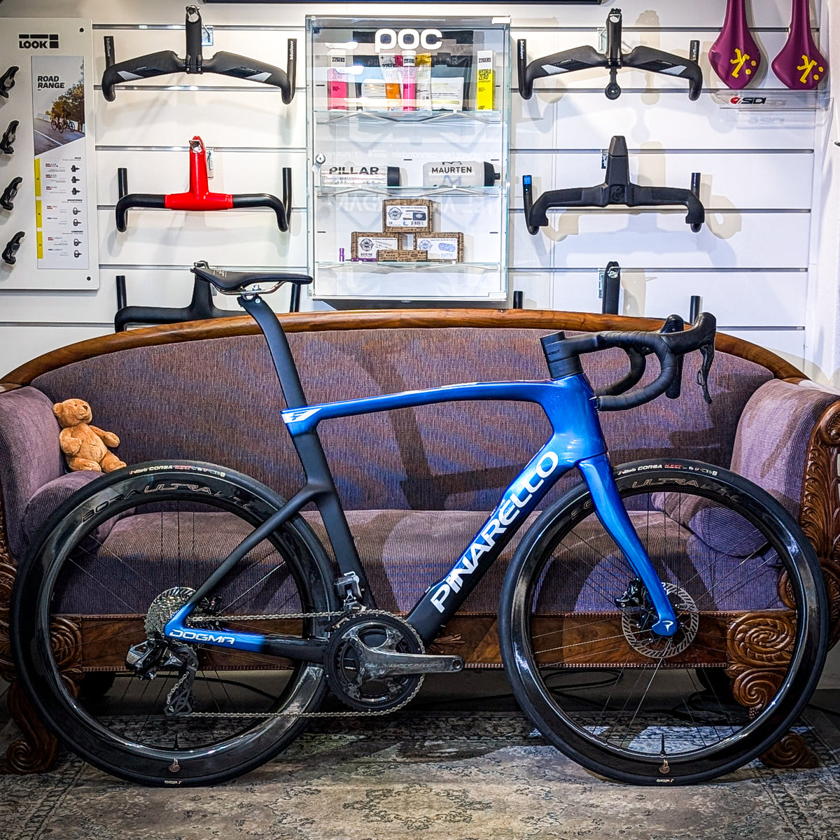 Pinarello Dogma F - Luxter Blue Shiny - Campagnolo Custom